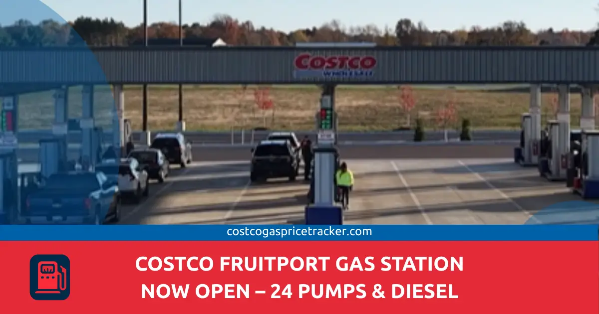 Costco Fruitport Gas Station Now Open – 24 Pumps & Diesel